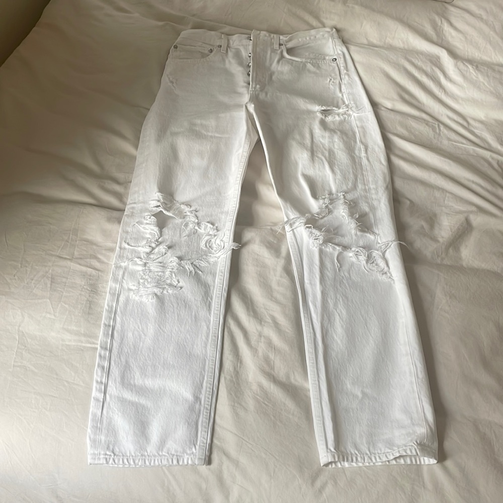 AGOLDE 90s High Rise Ripped Jeans